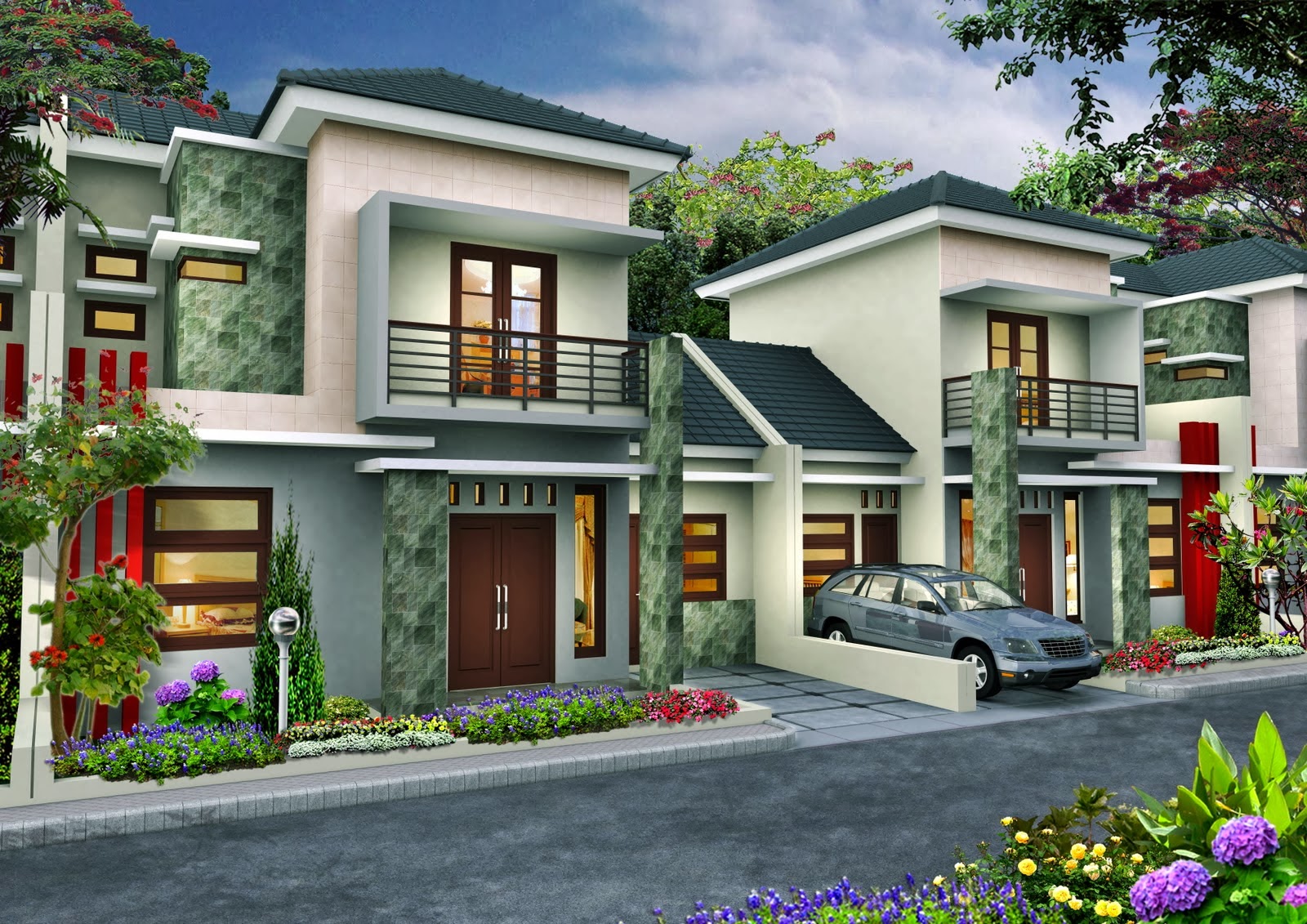 Model Rumah Minimalis Sederhana Modern Type 36 45 1 Lantai Dan 2 ...