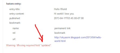 How to solve : Missing required field "updated" in blogger