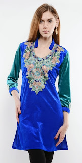 Folklore Velvet Kurti