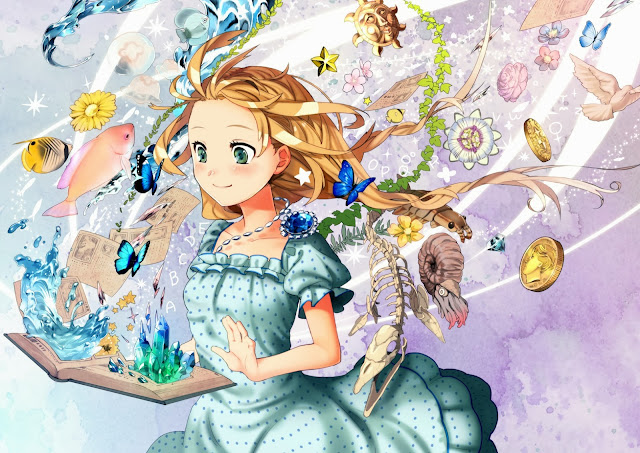 alice in wonderland,anime girl,fantasy book