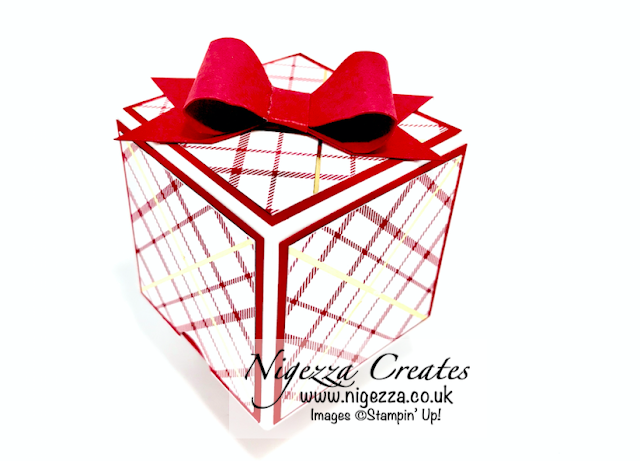 Nigezza Cretes with Stampin' Up! Wrapped In Plaid Gift Box With Box but not EPB