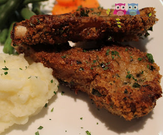 L is for Lamb Cutlets Crumbed