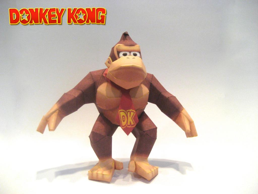 Donkey Kong Paper Model