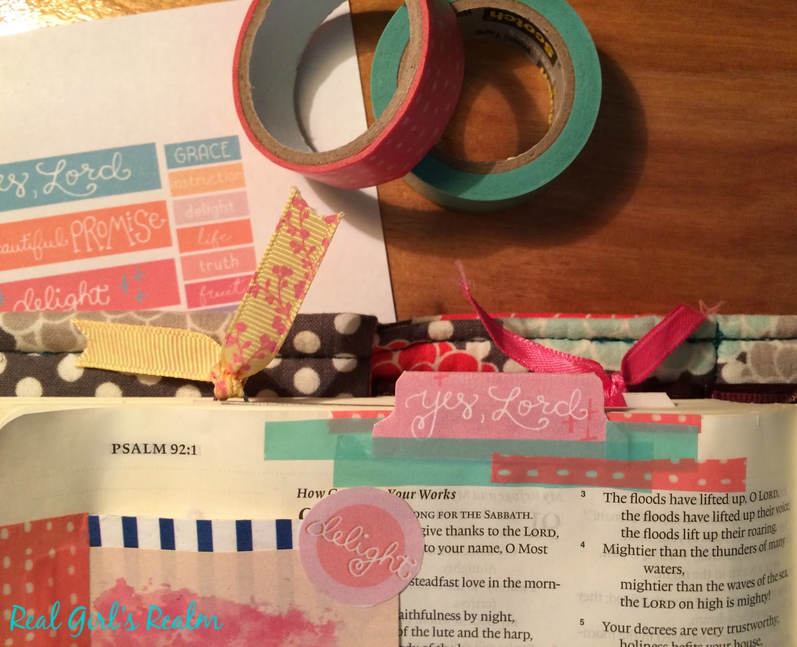 Real Girl's Realm: Bible Journaling Using Printables