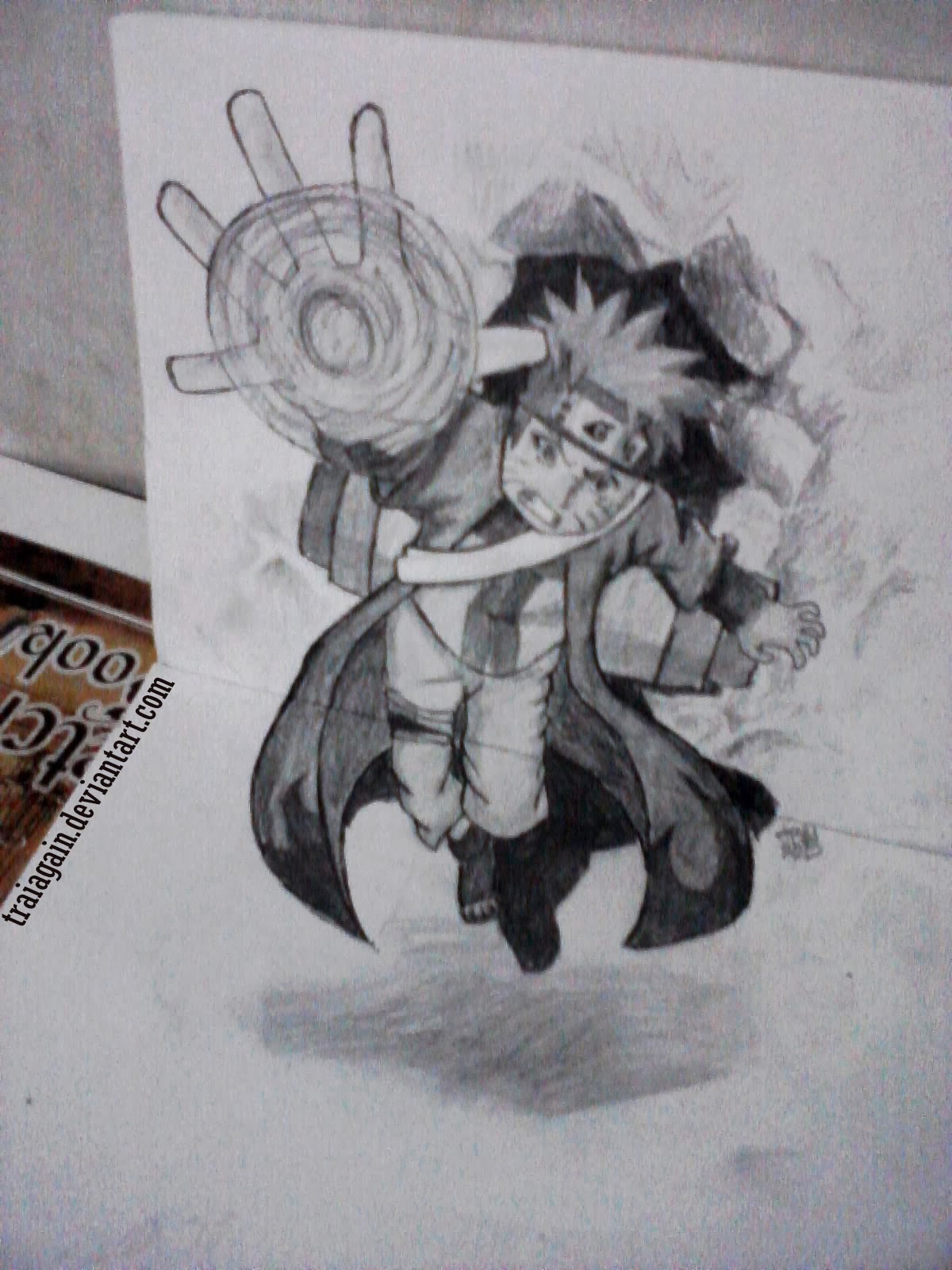 Gambar Naruto Keren Pakai Pensil