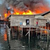 10 rumah terbakar di Kampung Tanjung Aru Baru