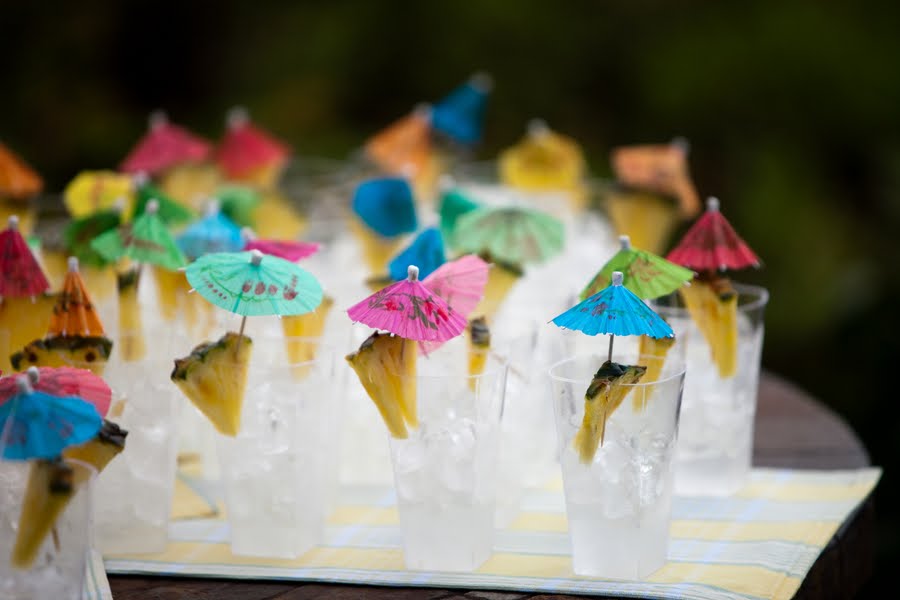 hawaii wedding table decorations