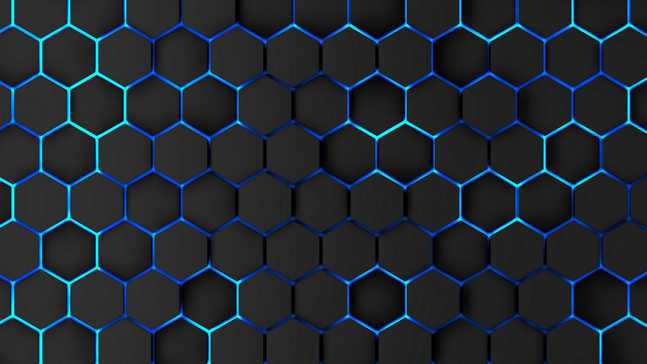 Wallpaper Honeycomb Volume Iron