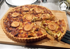 tarte poireaux et chèvre