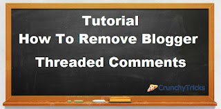 Threading comment system consist of original comment and several replies to that comment [Tutorial] How To Remove Threaded Comment System In Blogger