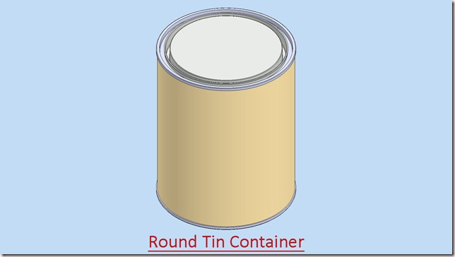 Round Tin Container