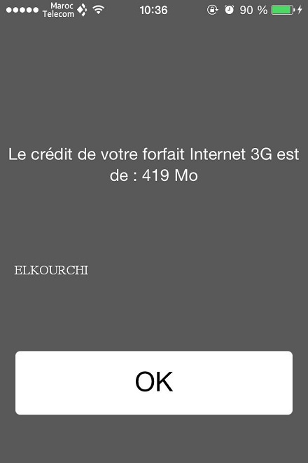 Connaître le solde de l'Internet Maroc telecom