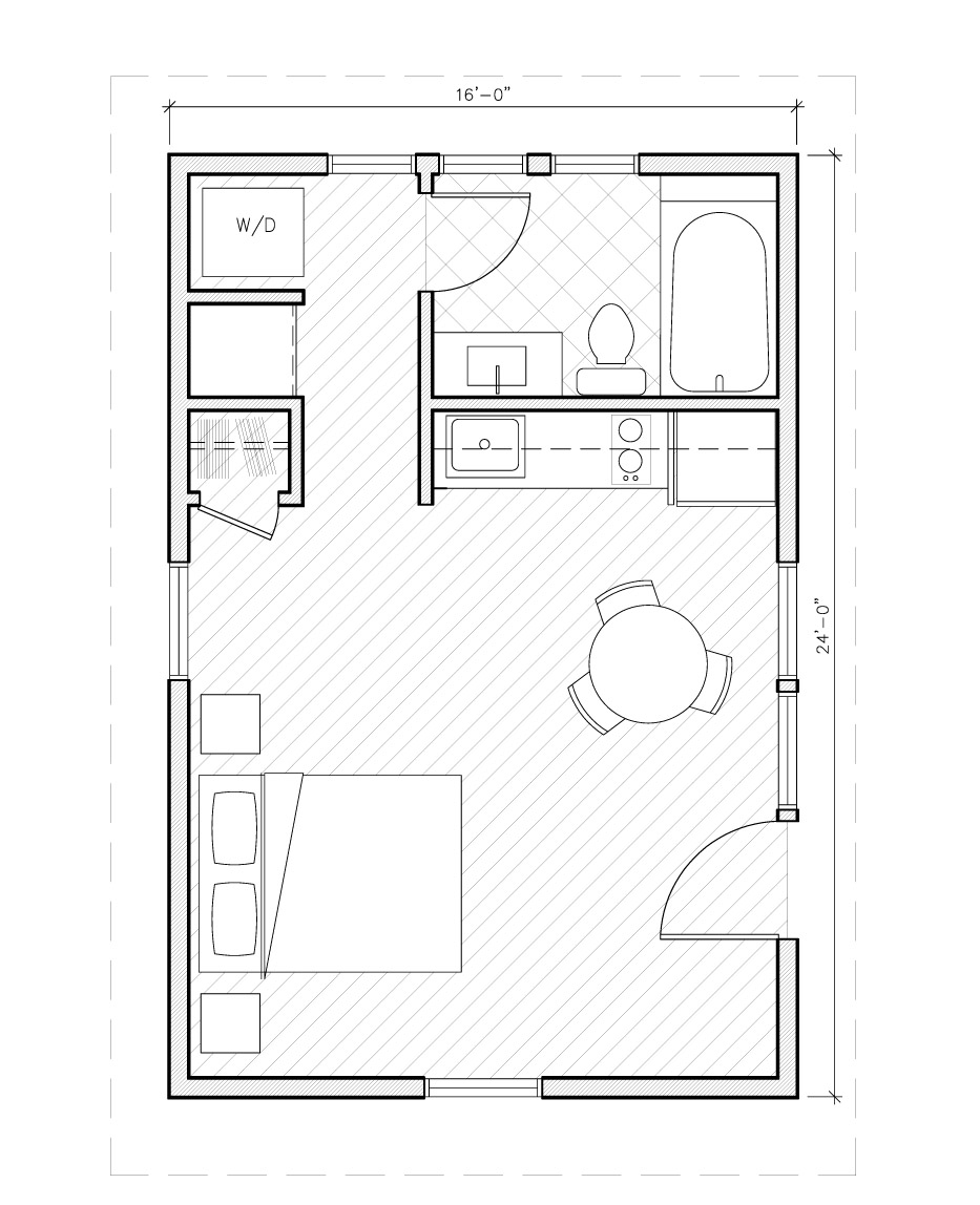 Design Banter D A home  plans  3 Plans  Under  1 000  Square  Feet 
