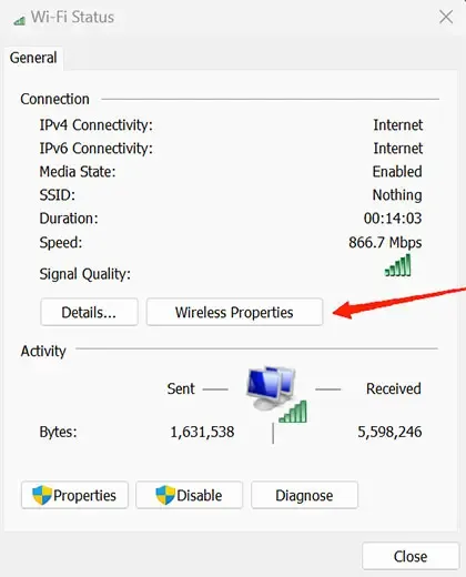 كيفية معرفة كلمات مرور الواي فاي المحفوظة في الويندوز 11 wifi