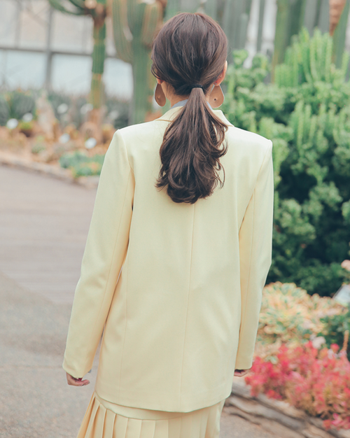 Double Breasted Peaked Lapel Jacket