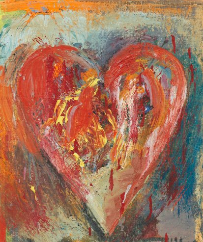 Jim Dine Hearts Paintings