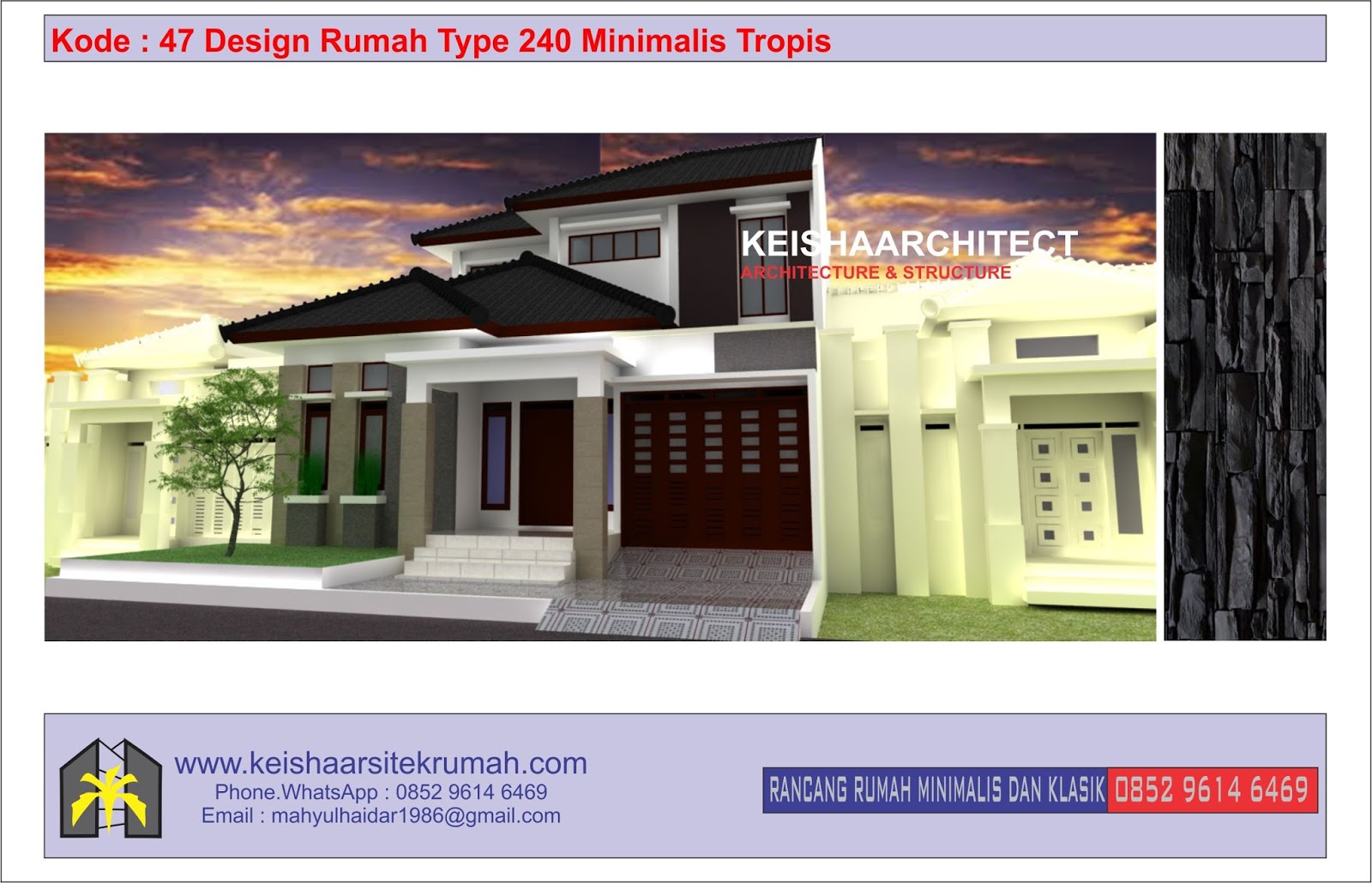 Desain Rumah Minimalis Klasik Dan Rab Tahun 2020 Www