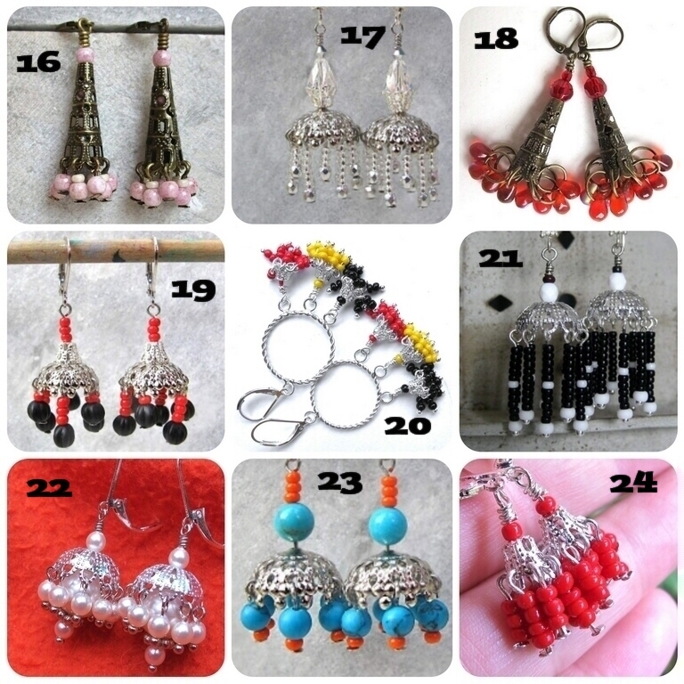 DIY - Collected/verzameld: kralenkapbellen/bead cap earrings