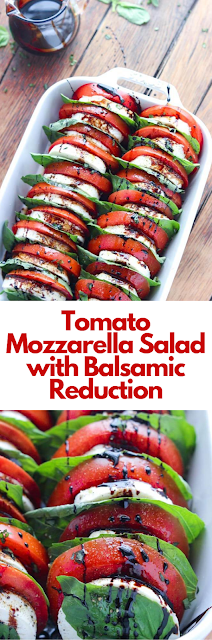 Tomato Mozzarella Salad with Balsamic Reduction