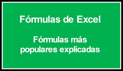 Formulas de Excel explicadas