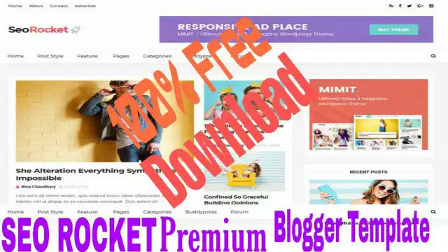 SEO Rocket Blogger Template|SEO Rocket Blogger Template  Premium Free 2020