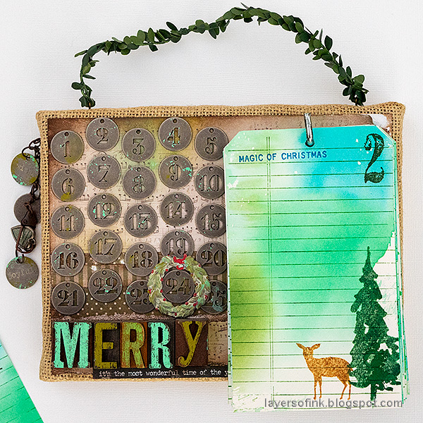 Layers of ink - December Countdown Calendar Tutorial by Anna-Karin Evaldsson.