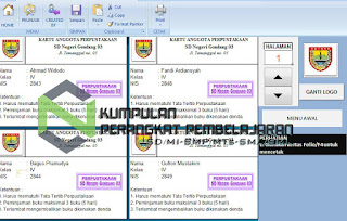 Aplikasi Cetak Kartu Anggota Perpustakaan Excel Tahun 2017