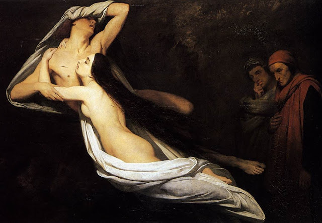 Dante,Ary Scheffer,french painting