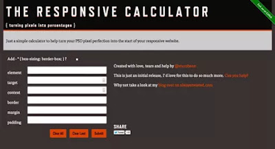 RWD calculator screenshot