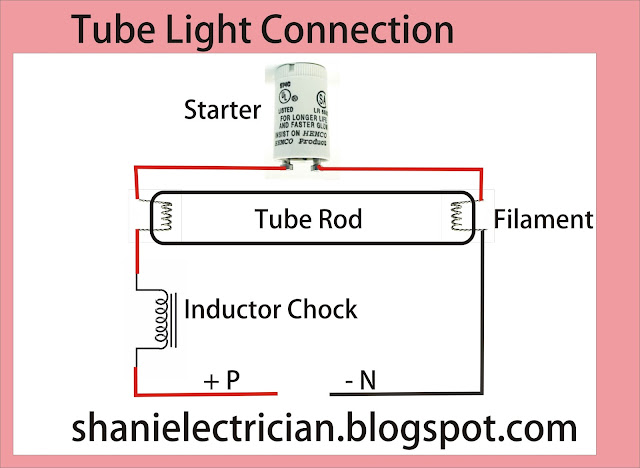 Florescent Tube Light Connection