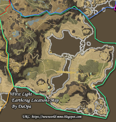 First Light earthcrag locations map