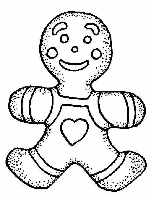 Free Gingerbread Coloring Pages To Kids  Cartoon Coloring Pages