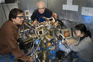 Researchers, from left, Jose Rodriguez, Jan Hrbek, and Ping Liu.