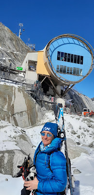 Ski Vallée Blanche - glacier de la Vierge - Vallée noire