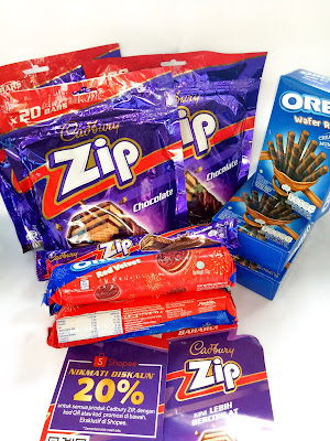 CADBURY WAFER ZIP CHOCOLATE,CADBURY ZIP,OREO WAFER ROLL,OREO RED VELVET,COLLABORATION,REVIEW,CASH VOUCHER,CADBURY MALAYSIA,TEBUS CASH VOUCHER,CADBURY ZIP MALAYSIA,