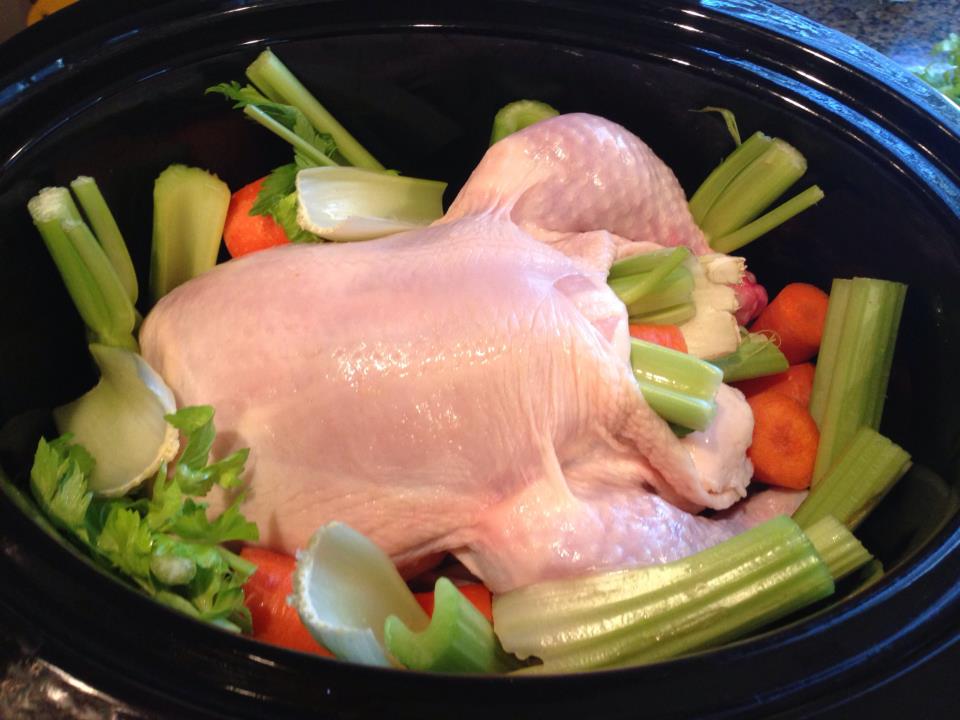 The Paleo Network: Whole Chicken in the Crock Pot + Homemade Chicken Broth