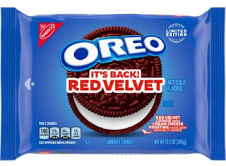 A package of Red Velvet Oreos.