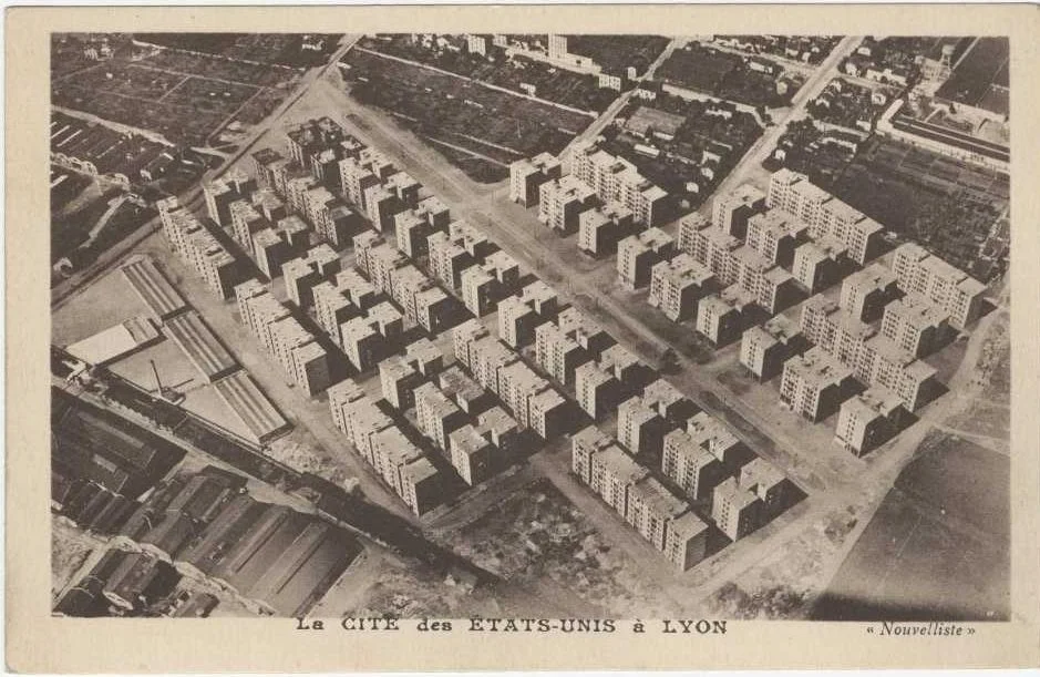 La cité des Etats-Unis, vue aérienne, vers 1930