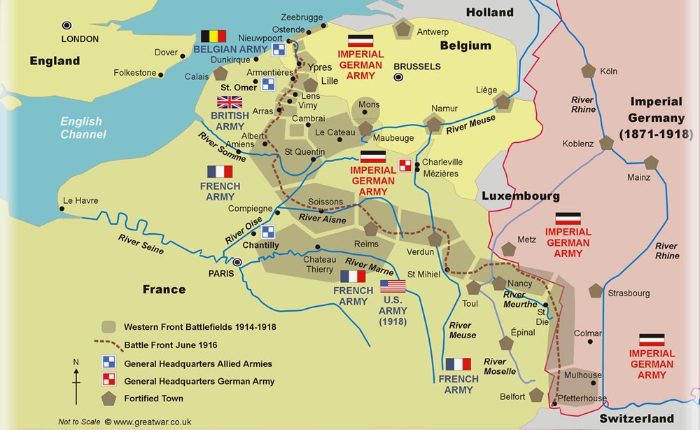 Map World War 1