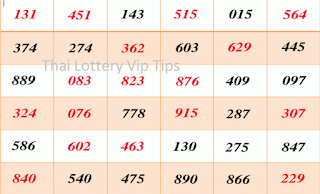 Thailand Lottery VIP Tips For 16 January 2019 | Winning Formulas