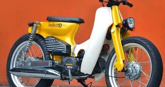 Modifikasi Terbaru Honda c70 Velg Jari-jari Ban Besar 