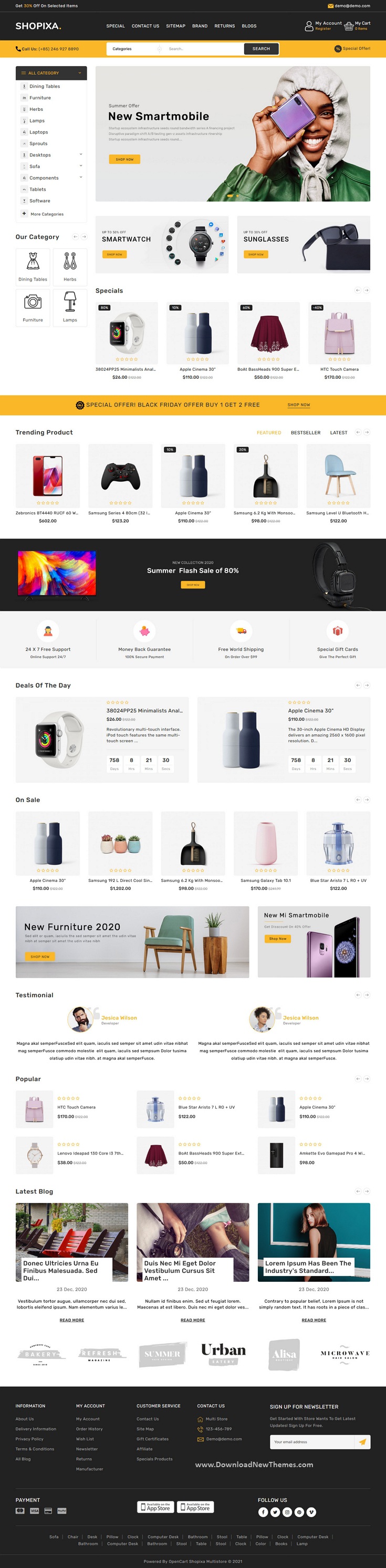 Premium Electronics Store OpenCart Theme