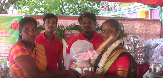 தெரிவு செய்யப்பட்ட பயனாளிகளுக்கு பொங்கல் பொருட்கள் வழங்கி வைக்கப்பட்டது.