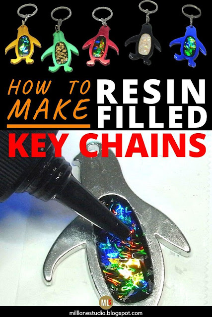 How to make a resin-filled key chain bottle opener inspiration sheet