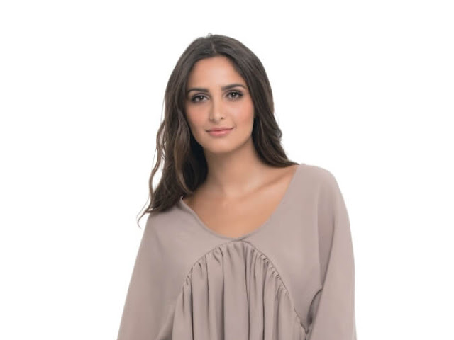 Light Brown Blouse with Pleats