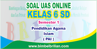 Kali ini Soal Terbaru menyajikan latihan soal berbentuk online untuk memudahkan putra Soal UAS PAI Online Kelas 6 SD Semester 1 - Langsung Ada Nilainya