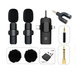 Microfone de Lapela sem Fio