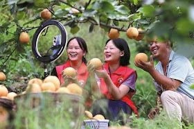 More than 870 million yuan (S$164 million) worth of farm produce was sold on the Kuaishou platform in 2022 through village live broadcasts, up 55 per cent year-on-year.