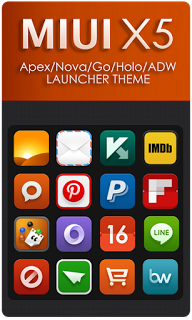 MIUI X5 HD Apex/Nova/ADW Theme 2.3.0 APK Free Download Android App