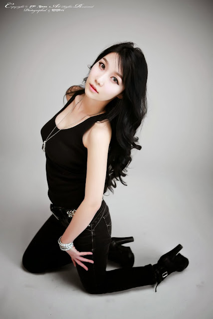 3 Go Jung Ah in black -Very cute asian girl - girlcute4u.blogspot.com